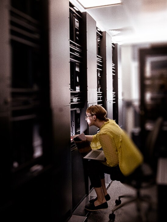 Man looking at phone
