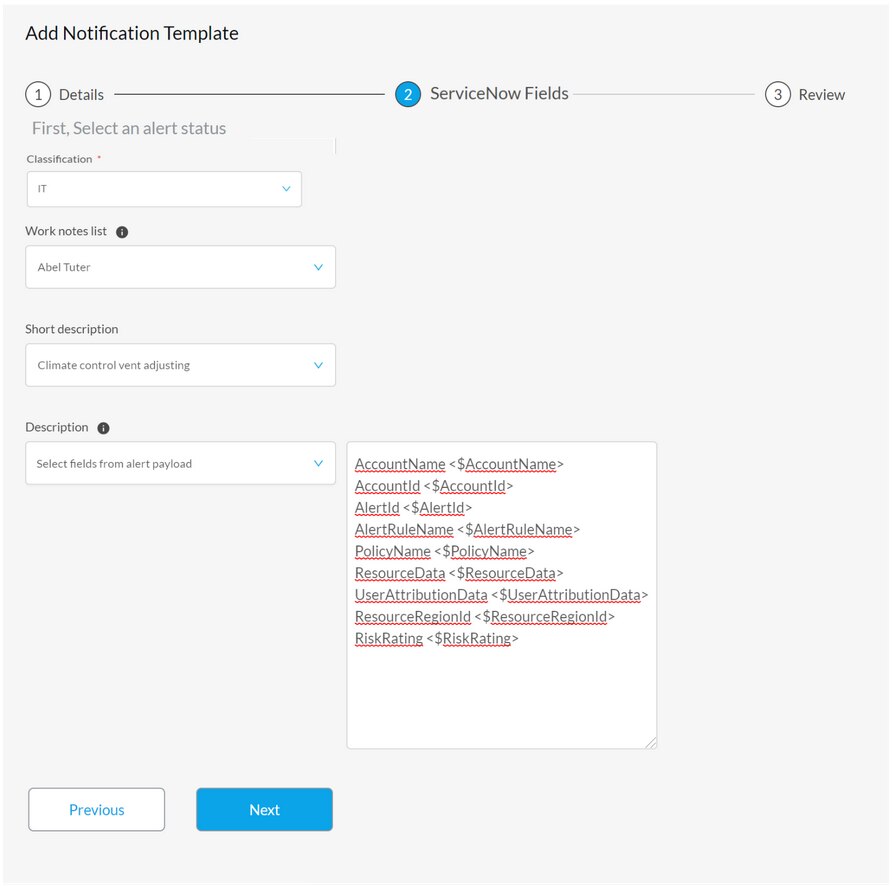ServiceNow Vulnerability Response Integration with Prisma Cloud