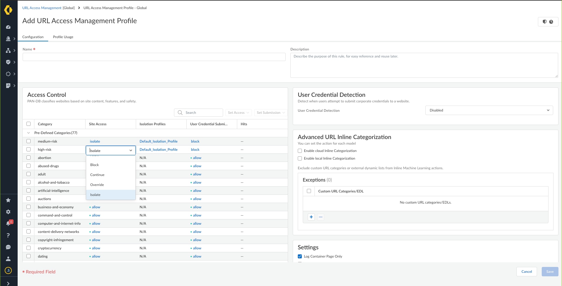 Remote Browser Isolation